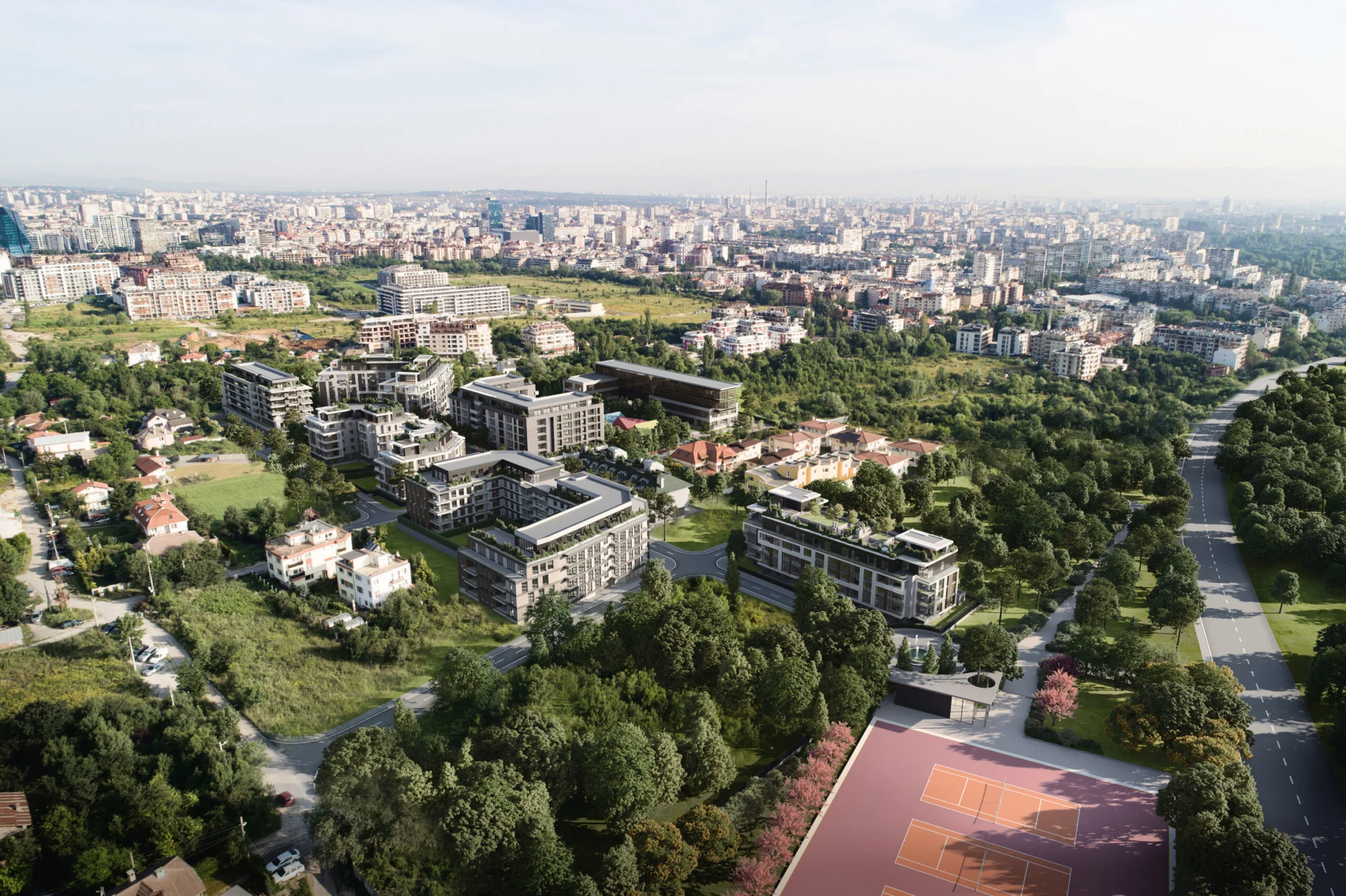 Flamingo Avenue architectural visualization — 00.117